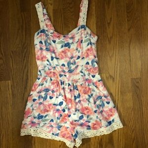 Abercrombie kids floral romper